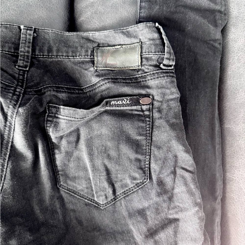 Mavi Distressed Dark Gray Jeans